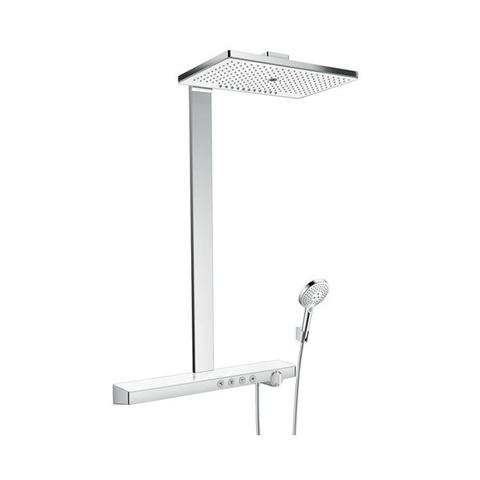 Hansgrohe Rainmaker Select 27106400 Душевая система внешнего монтажа с термостатом 109 см с верхней лейкой 46х30 см 3 режима