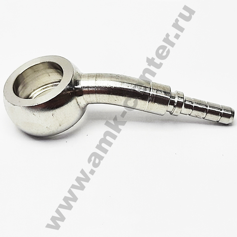 Фитинг Banjo под обжим 20°, AN03, Silver, нерж. Accossato