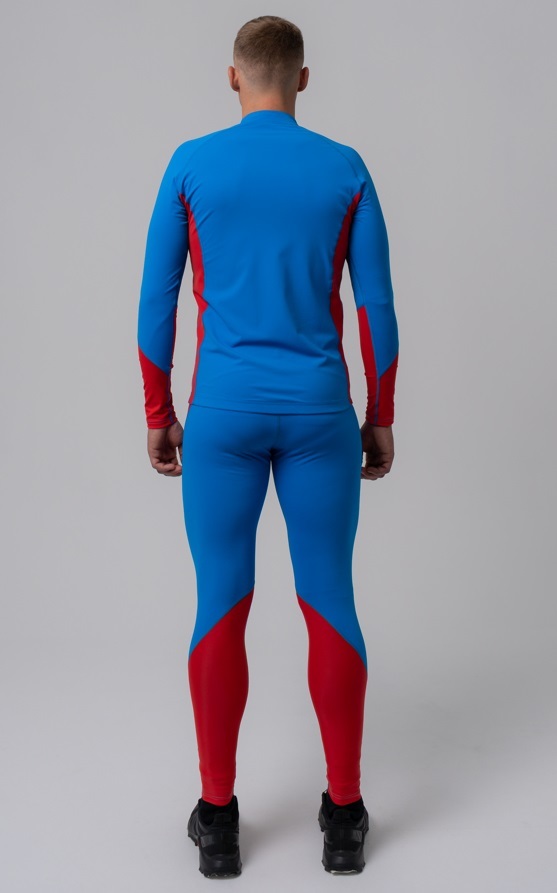 Nordski Jr Active детский лыжный комбинезон синий-красный - 4