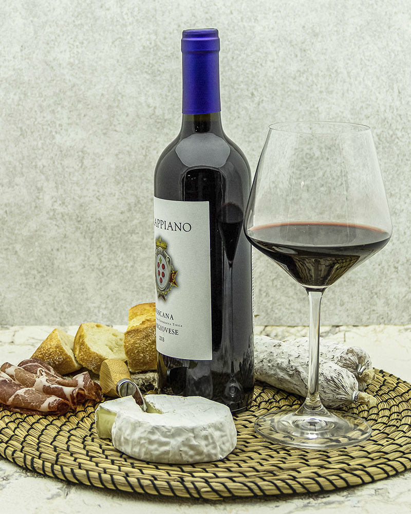 Вино Fattoria di Calappiano Санджовезе Калаппиано Красное Сухое 2018 г.у. 13% 0,75 л, Италия