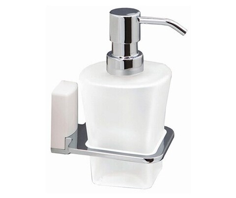 WasserKRAFT Leine K-5099W Дозатор жидкого мыла, цвет: хром, белый