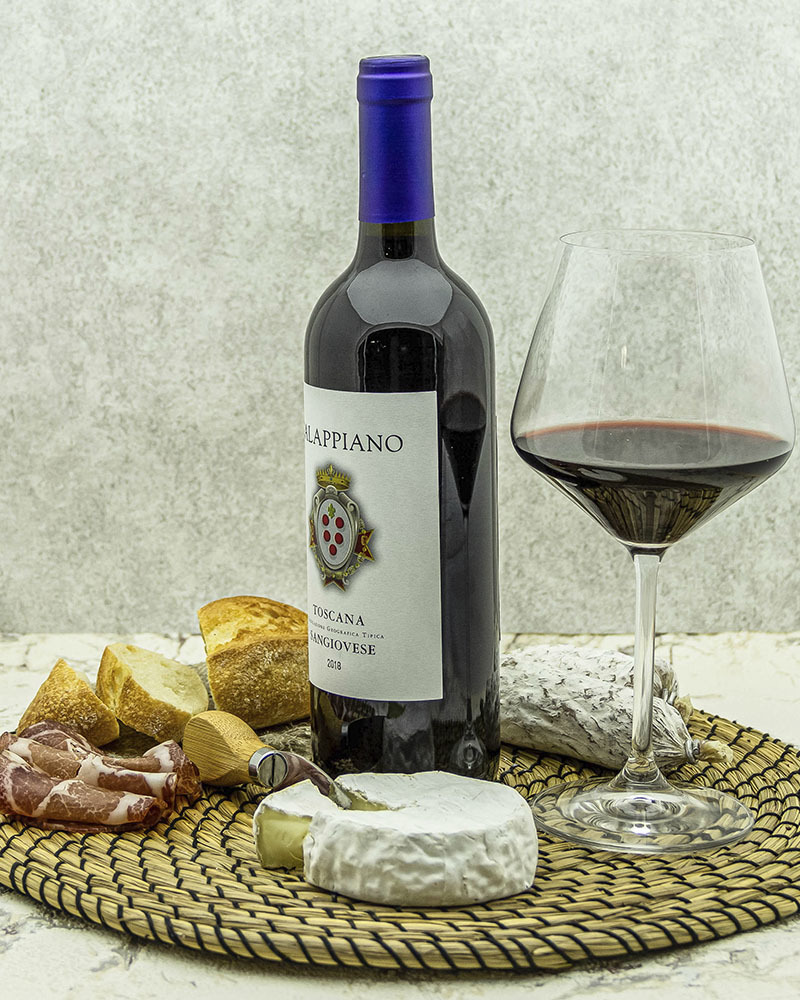 Вино Fattoria di Calappiano Санджовезе Калаппиано Красное Сухое 2018 г.у. 13% 0,75 л, Италия