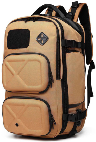 Картинка рюкзак городской Ozuko 9309S Brown - 1