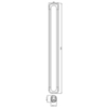 Lemark LM8074C Душевая штанга Хром