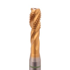 Метчик М10х1,5 (Машинный, винт.) DIN371 HSSEPM-TiN 6h C/2-3P R39 100мм a=8,0 Volkel 30136