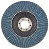 Круг лепестковый торцевой КЛТ-1, ZK10X W (цирконий) зернистость 16Н(Р 80) 125 х 22.2 мм, "БАЗ" — фото 1