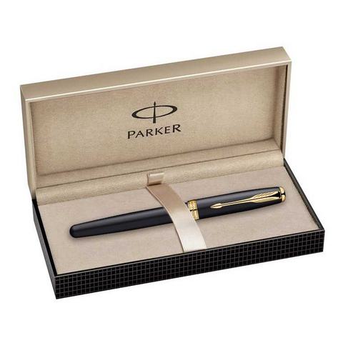Ручка-роллер Parker Sonnet T528 Matt Black GT (S0817970)
