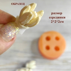 Вайнер силиконовый 4 серединки Пиона 5х5см