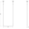 Gessi Goccia 38142#079 Полотенцедержатель потолочный 45см h=180см, цвет: белый