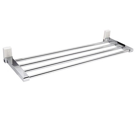 WasserKRAFT Leine K-5011W Полотенцедержатель с полкой, цвет: хром