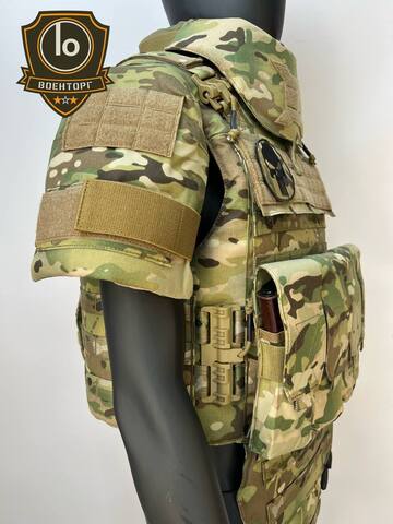 Оригинальный “UNIVERSAL ARMOR original” разгрузочный бронежилет (с баллистическим пакетом СВМПЭ) •мультикам