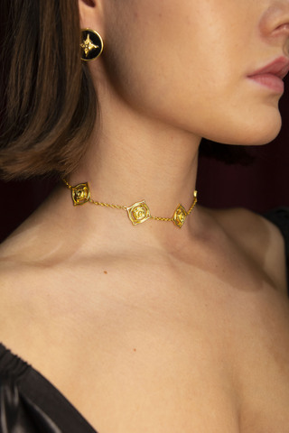 Колье Ригель, позолота, серебро 925, позолота 18k 5