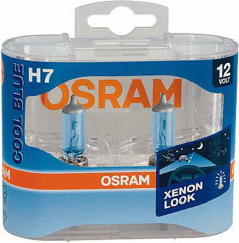Галогенные лампы Osram H7 Cool Blue 4000K 64210 CB Галогенные лампы Osram H7 Cool Blue 4000K 64210 CB