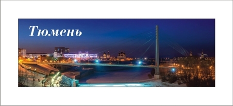 Урал Сувенир - Тюмень магнит панорамный 115х40 мм №0001