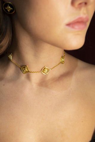 Колье Ригель, позолота, серебро 925, позолота 18k 4