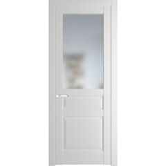 Межкомнатная дверь эмаль Profil Doors 4.5.3PD крем вайт остеклённая