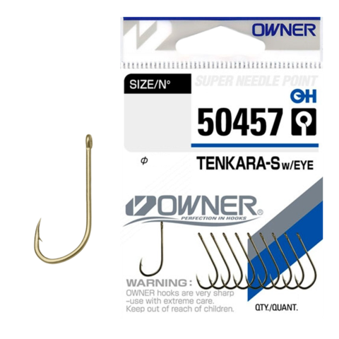 50457 № 8 Крючки OWNER TENKARA-S with ring / продажа от 5 уп.