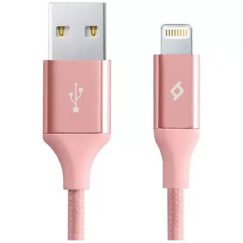 Кабель TTEC AlumiCable Lightning USB подзарядка и передача данных, 1,2м, розовое золото