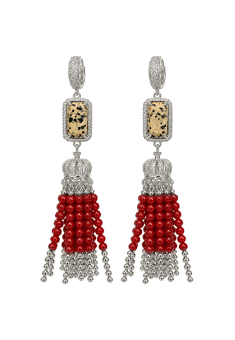 Серьги из коралла
