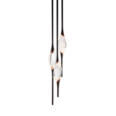 Фото: Подвесной светильник Pezzo 3 pearl black - основной вид