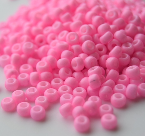 15/0 RR-0415 Бисер круглый Миюки Розовый непрозрачный /Miyuki round 15/0 Opaque pink