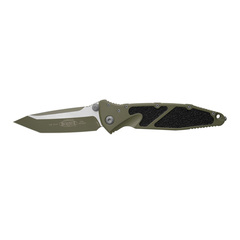 Фото Складной нож Microtech Socom Elite Tanto 161-1MG-C21Z13, сталь M390, рукоять алюминий, цвет Moss Green