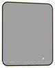 Aquanet 367650 Зеркало Контур 800х700 LED ТХ цв. черный (367650)