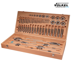 Набор метчиков и плашек M5 -M30 HSS-G 62пр Volkel 48007