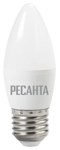 Лампа светодиодная РЕСАНТА LL-R-C37-6W-230-4K-E27