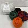 Набор материалов к МК Мотылек в технике Puff Color Knitting