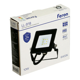 Прожектор светодиодный ДО-10w 6400К 1000 Лм IP65 черный LL-918 29489 FERON — фото 9