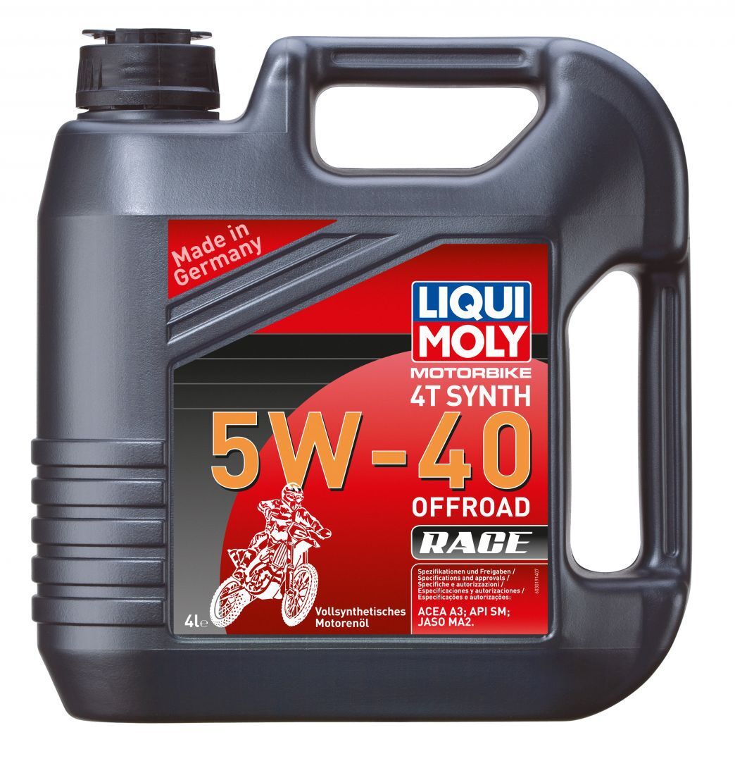 Моторное масло Liqui Moly Motorbike 4T Synth Offroad Race 5W40 синтетическое 4л
