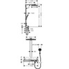 Hansgrohe Rainmaker Select 27106400 Душевая система внешнего монтажа с термостатом 109 см с верхней лейкой 46х30 см 3 режима