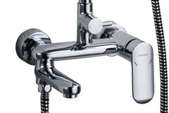 ДУШЕВАЯ КОЛОННА СО СМЕСИТЕЛЕМ ДЛЯ ВАННЫ И ДУША C ПОВОРОТНЫМ ИЗЛИВОМ BRAVAT OPAL C  F6125183CP-A1-RUS