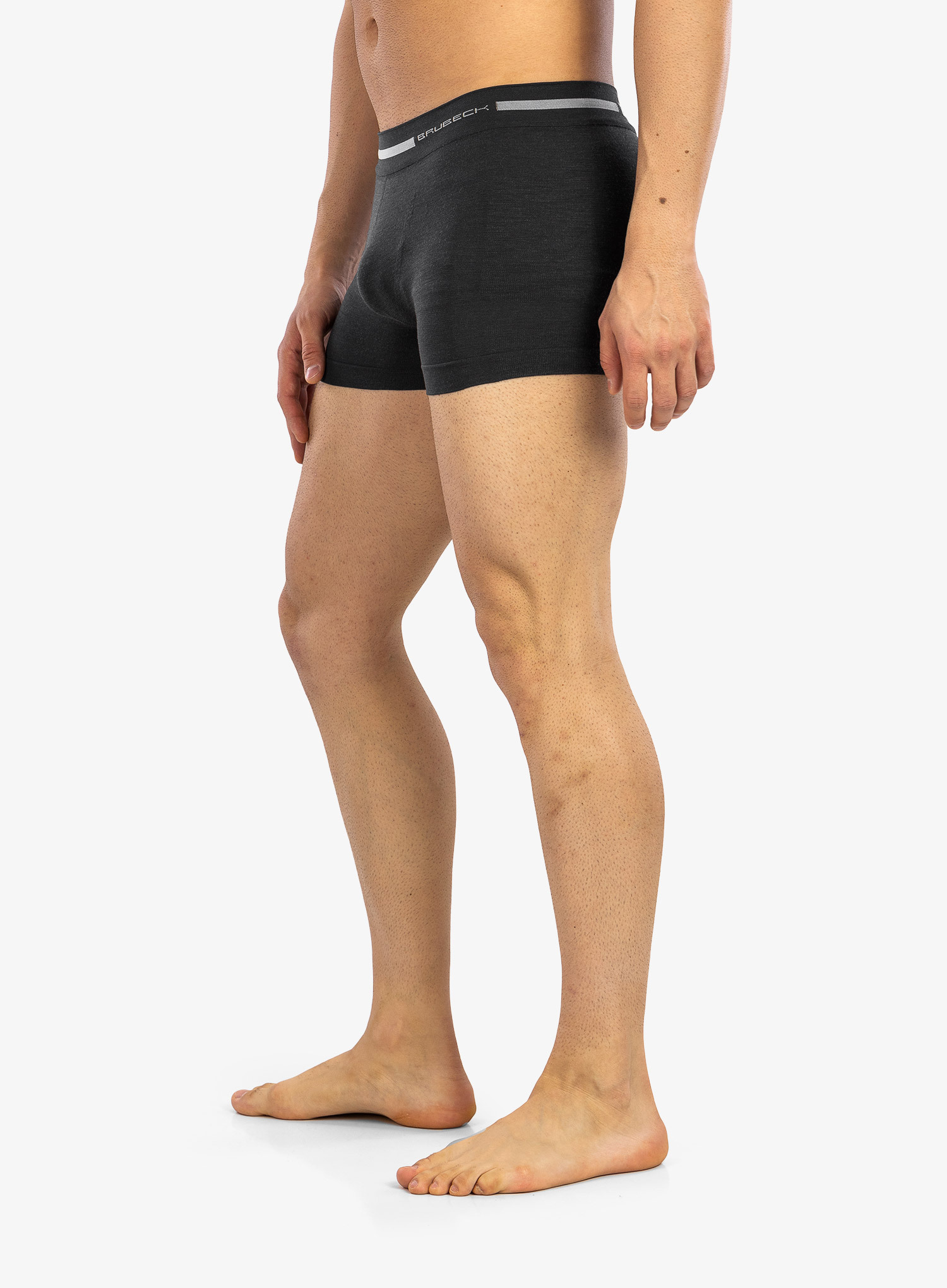 Термобелье мужское Brubeck Comfort Wool трусы боксеры графит - 2