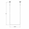 Gessi Goccia 38143#079 Полотенцедержатель потолочный 60см h=160см, цвет: белый