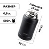 Картинка термос для еды Dkadi KD943-0.8 Black - 2
