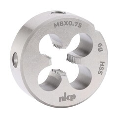 Плашка М 8,0х0,75 DINEN22568 HSS 6g 25х9мм NKP 240082N