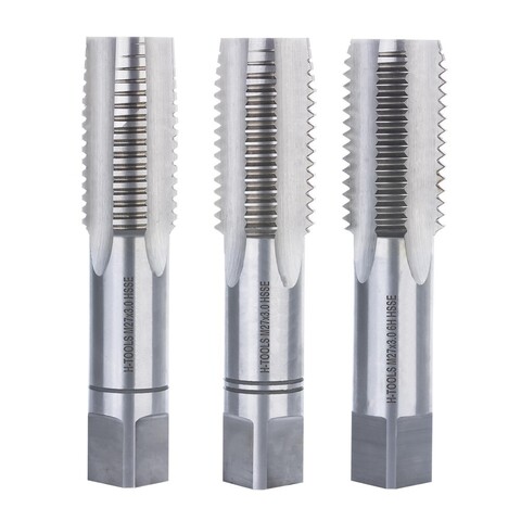 Метчик М27х3,0 (Комплект 3шт) DIN352 HSSE 6h 110мм a=16 H-Tools 230270EHT