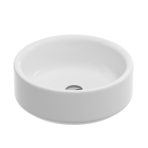 ArtCeram WONDER 60 WNL002 01 34 Раковина накладная D44 см, без отв под смеситель, цвет белый + покр SANIGLAZE