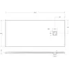 BelBagno TRAY-MR-UNO-AH-180/80-35-W-BO Поддон из искусственного мрамора в комплекте с сифоном с белой матовой декоративной накладкой