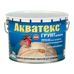 АКВАТЕКС ГРУНТ-АНТИСЕПТИК для дерева 9 л РОГНЕДА