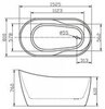 BelBagno BB301 Отдельностоящая акриловая ванна, цвет: белый