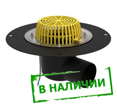 ТП-64-Э Горизонтальная кровельная воронка D110 с электроподогревом