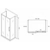 Abber Schwarzer Diamant AG30150MH-S85M-S85M Душевой уголок, 150x85x195, цвет: хром