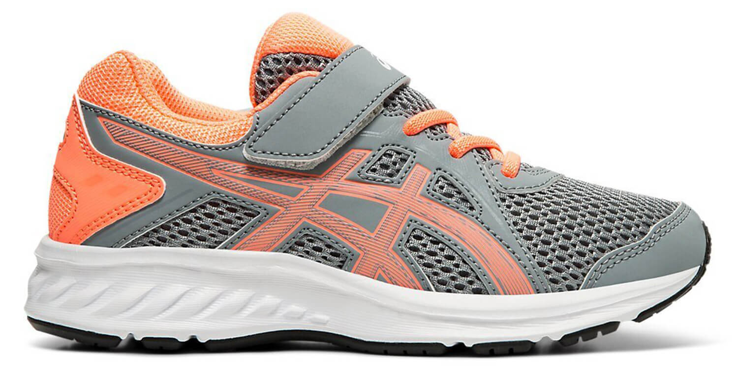 Asics Jolt 2 Ps кроссовки для бега детские серые-коралловые
