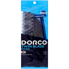 DORCO TD-708 однораз.станок 10шт. фиксир.головка с 2лезвиями (Ю.Корея)