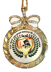 Медаль со стразами 
