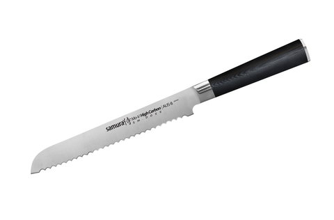 Нож кухонный стальной для хлеба Samura Mo-V SM-0055/G-10