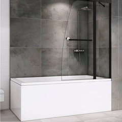 Abber Ewiges Wasser AG50100B Шторка на ванну, цвет: черный матовый фото